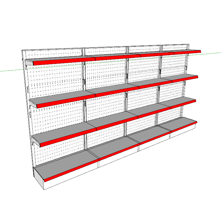 Jual Paket Rak Minimarket Single Lebar Shelving 45 / 45 cm | Shopee ...