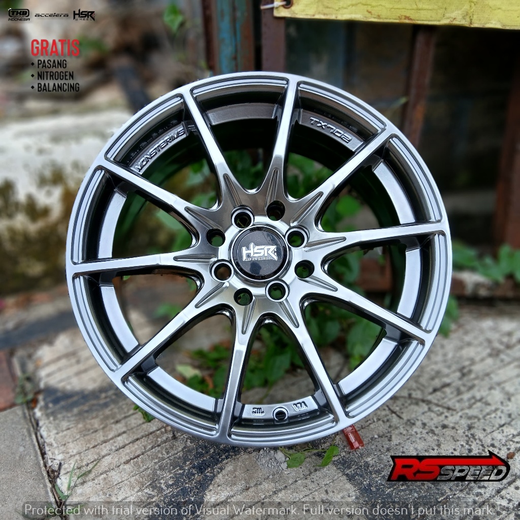 Jual Velg Pelg Racing HSR R16 TX-702 R16 Pcd 8x100-114.3 Lebar 7 buat ...