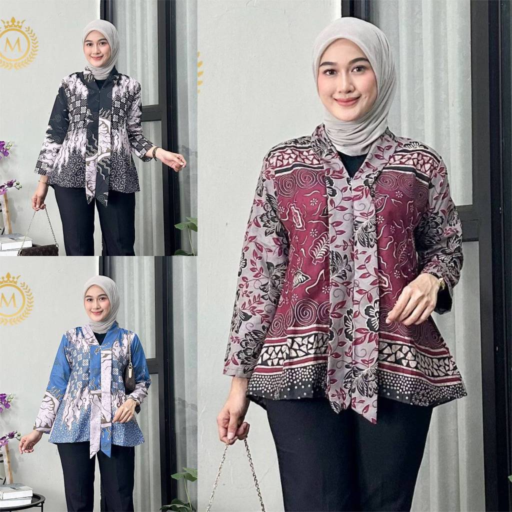 Jual Maura Sania Ruffle Batik Irma Pakaian Wanita Pakaian Tradisional ...