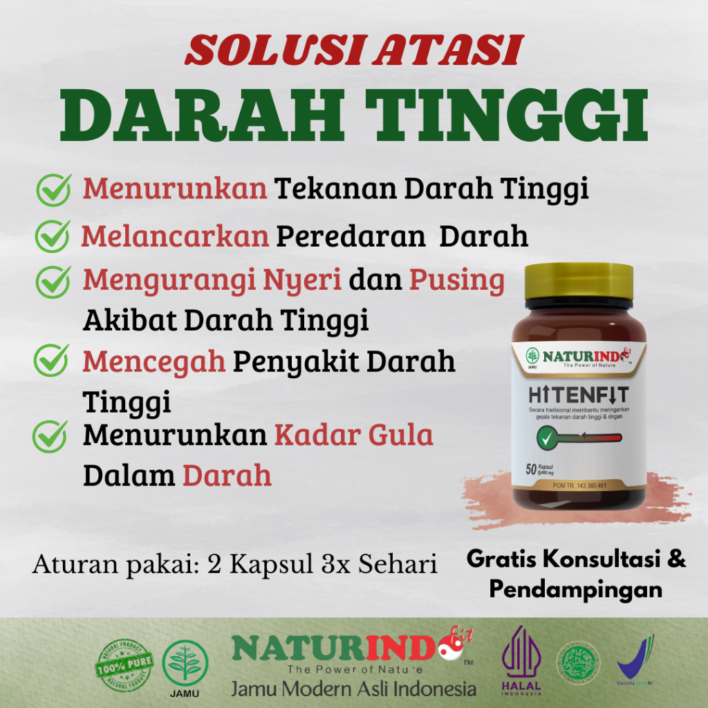 Jual Obat darah tinggi hipertensi herbal hypertensi hitentif paling ...