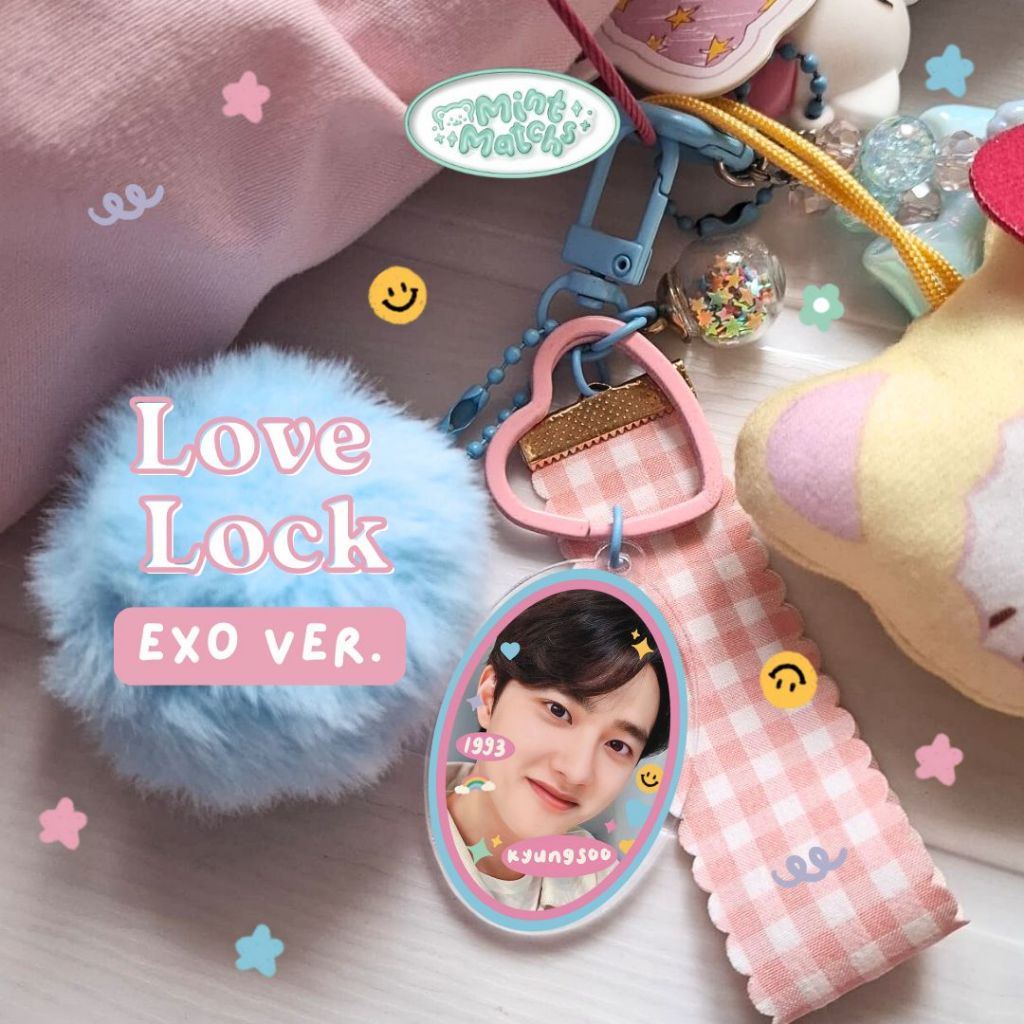 Jual [mintmatchs] EXO Love Lock Keychain Bagcharm | Shopee Indonesia