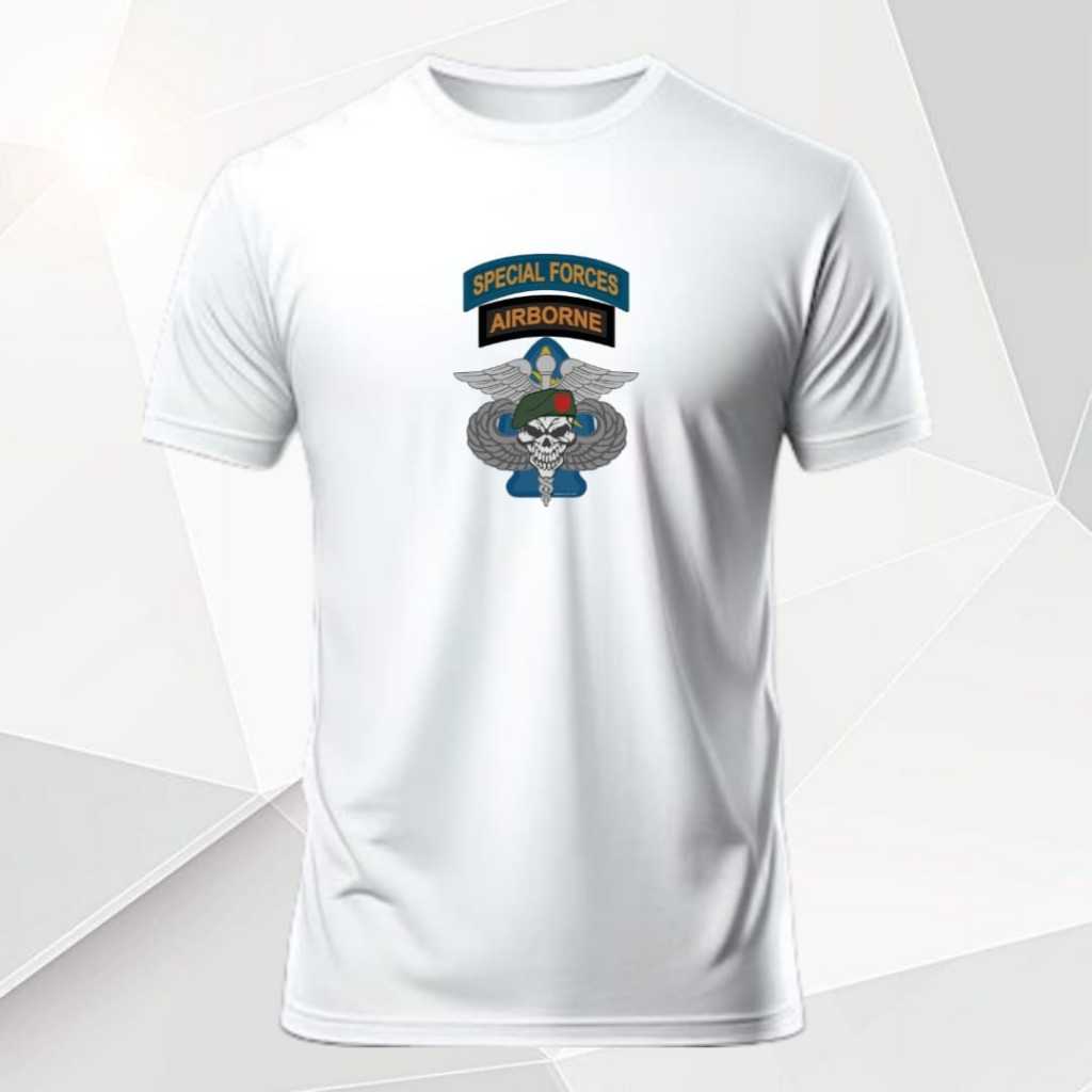 Jual Kaos Pria Army Custom Special Forces Air Borne // Kaos Distro Army ...
