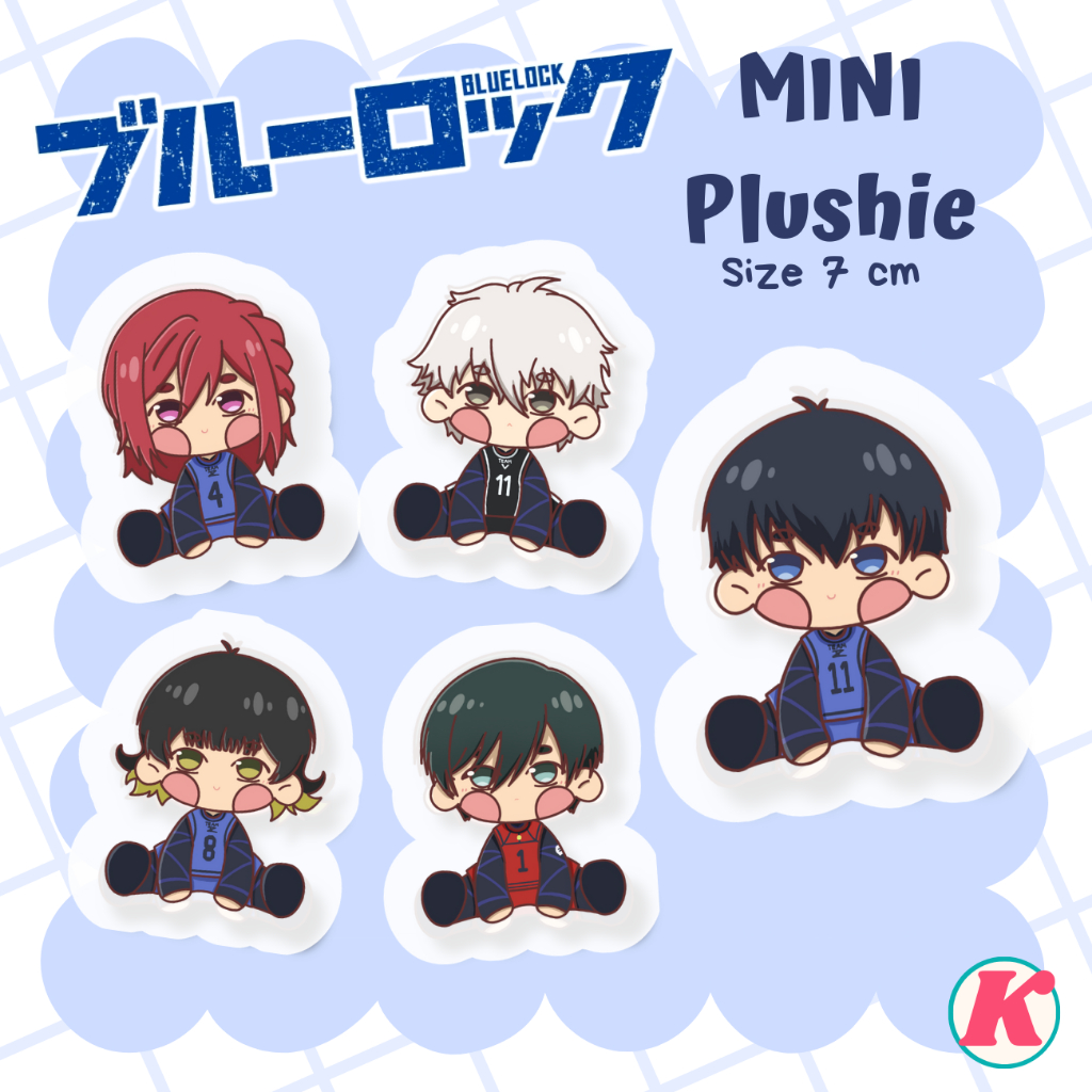 Jual BLUE LOCK MINI PLUSHIE KEYCHAIN / KEYCHAIN STUFFED DOLL / BONEKA ...