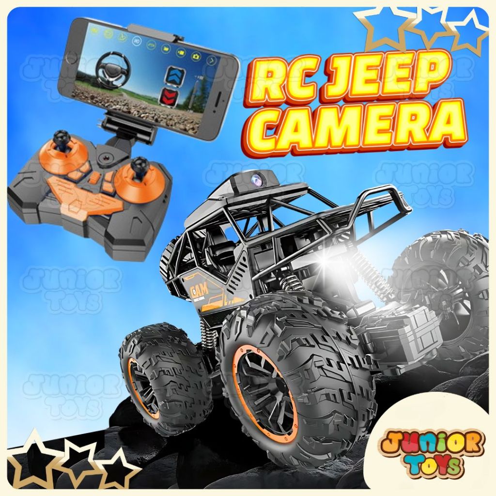 Jual Mainan Mobil Remote Control RC Jeep Climbing Car Camera Android ...