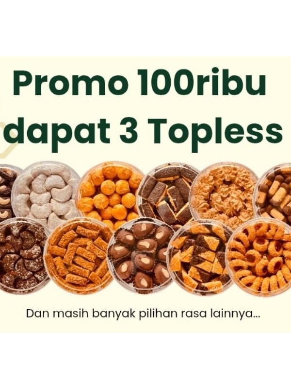 Jual Kue Kering Paket Ekonomis 3 Toples bebas pilih varian rasa ...