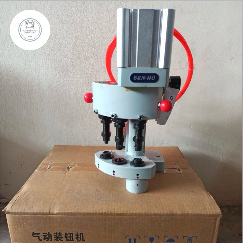 Jual MESIN RIPET/RIVET/SNAP BUTTON 3 MATA BENHO Q3 NEW (BARU) | Shopee ...