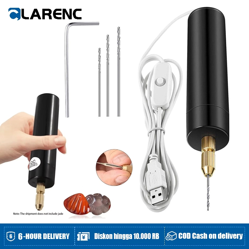 Jual Bor Listrik Mini Genggam DIY Bor Listrik USB Alat Bor Listrik ...