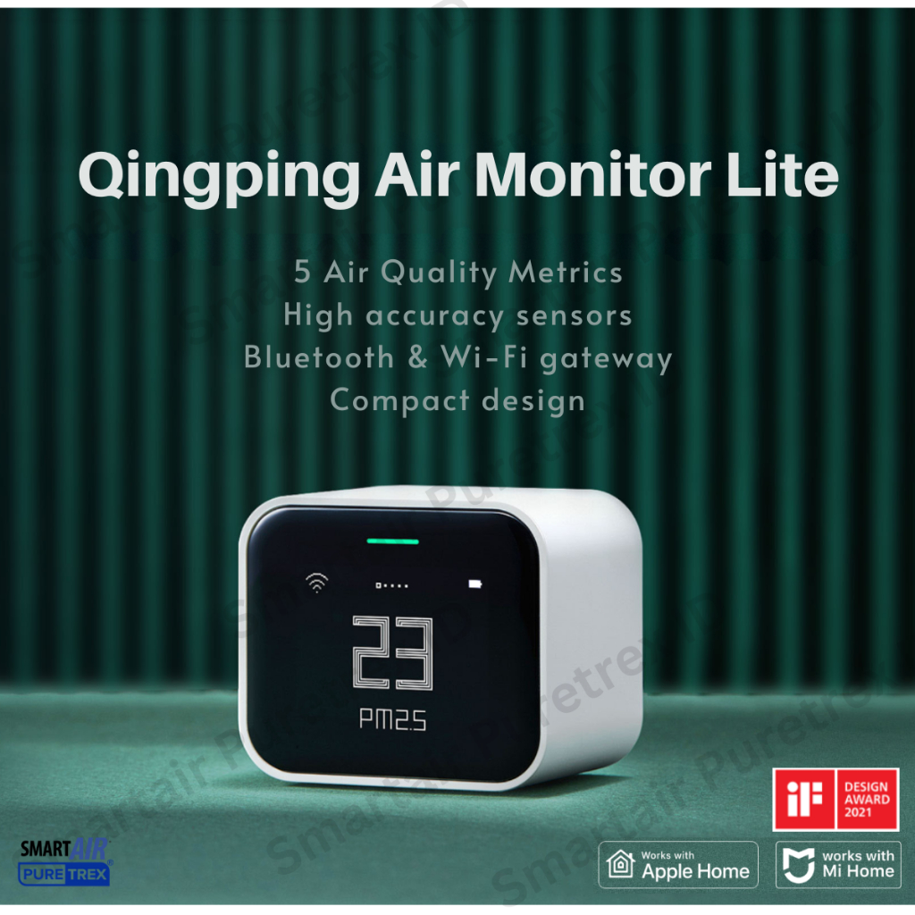 Jual QingPing Lite Air Quality Monitor Smart Detector Sensor PM2.5 CO2 ...