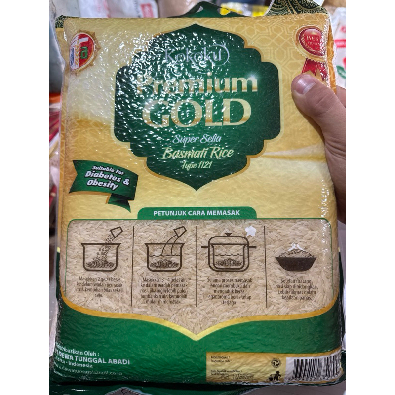 Jual Beras Basmati / India Rice Less Sugar 5kg | Shopee Indonesia