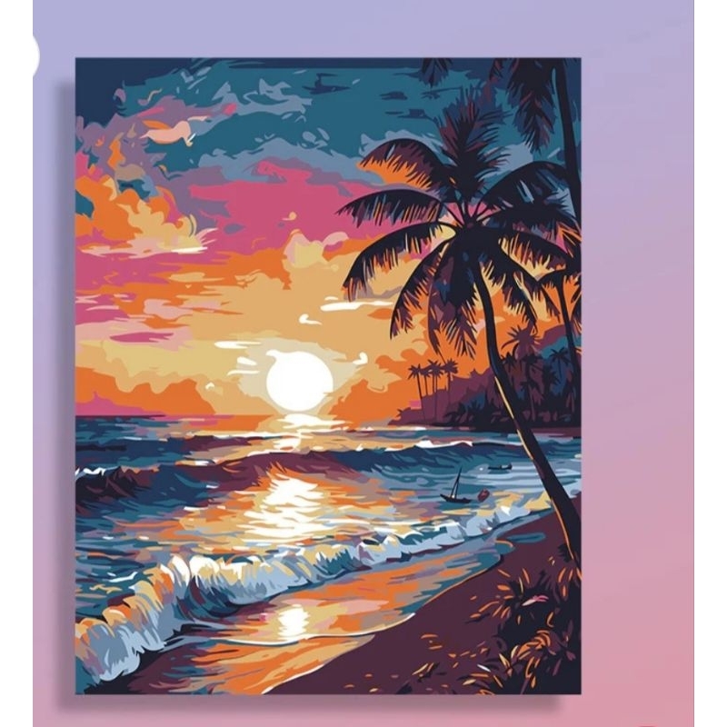 Jual 30x40] Paint By Number Painting By Numbers Kit DIY Digital Oil ...