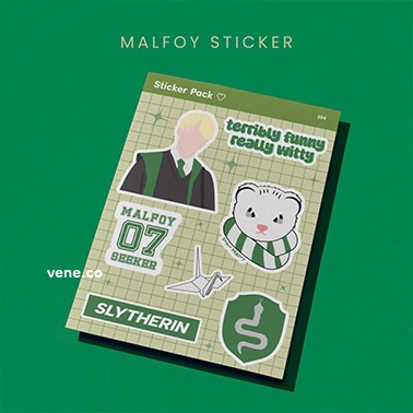 Jual Sticker Draco Malfoy Slytherin Fanmade | Shopee Indonesia