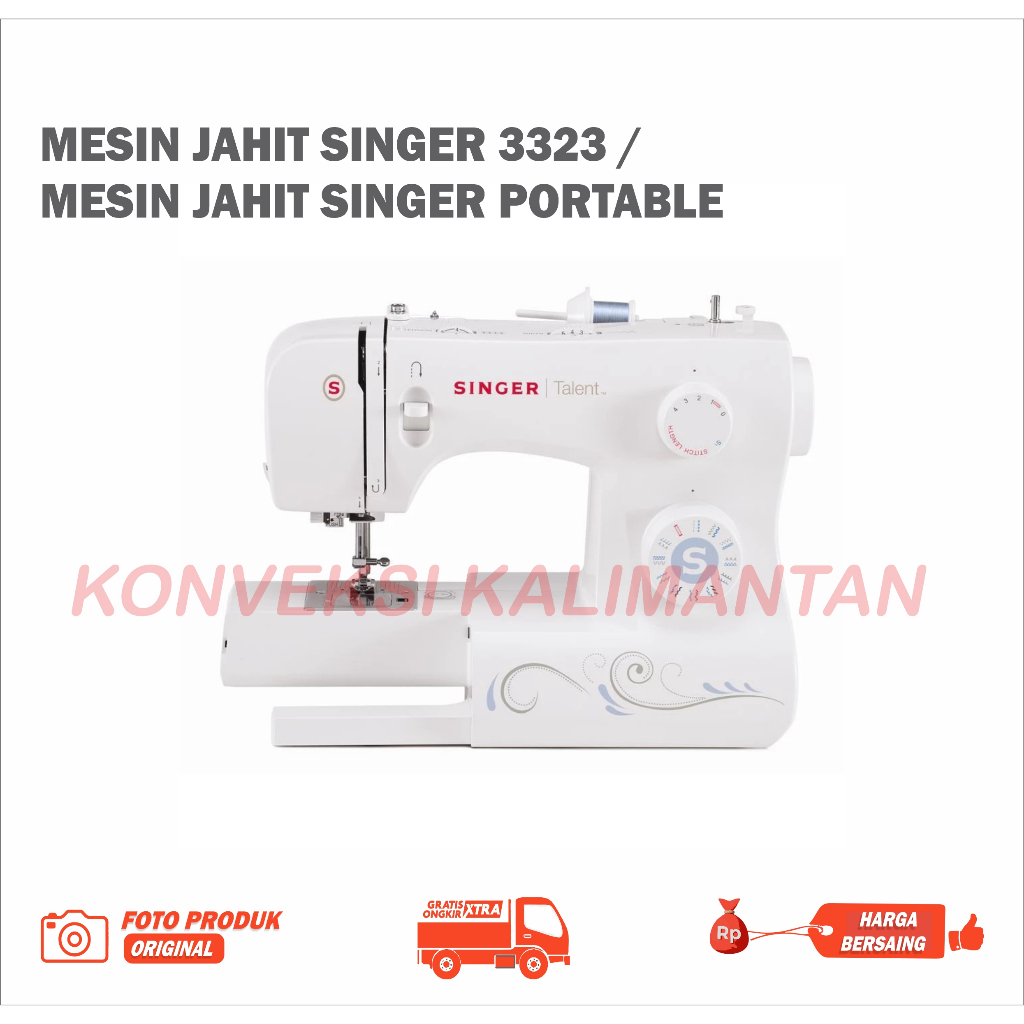 Jual MESIN JAHIT SINGER PORTABLE 3323 | Shopee Indonesia