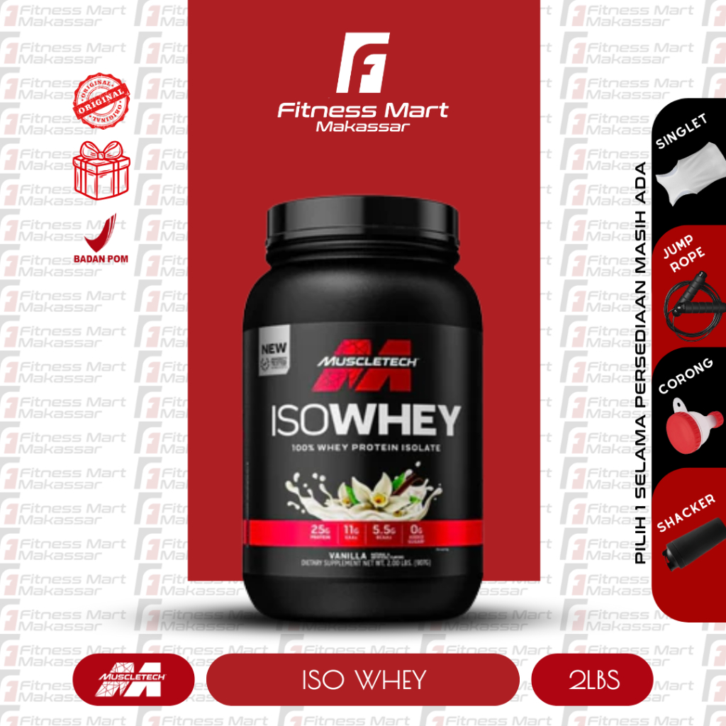 Jual Muscletech Iso Whey 100% Whey Protein Isolate 2 Lbs | Shopee Indonesia