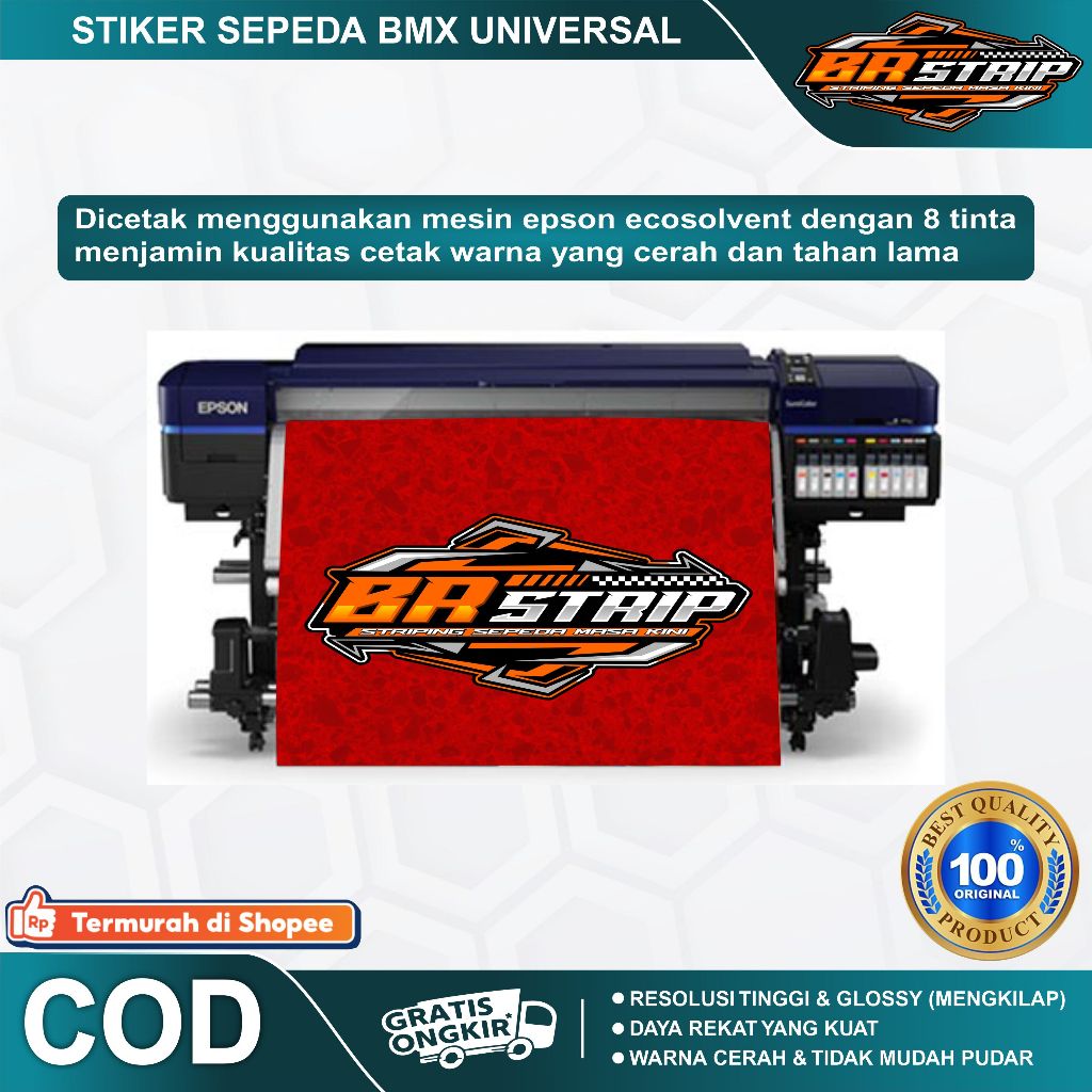 Jual (COD) VIRAL stiker striping sepeda polygon razor bukan rogue BMX ...