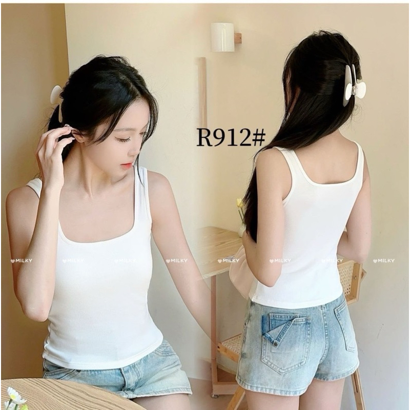 Jual MILKY TANKTOP/INNER + CUP BRA IMPORT BKK | Shopee Indonesia