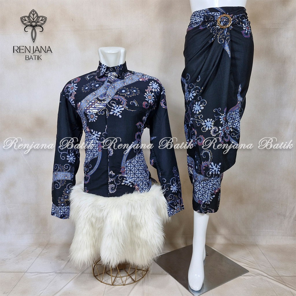 Jual Renjana Batik - Kemeja Batik Couple Pasangan Rok Lilit Batik ...