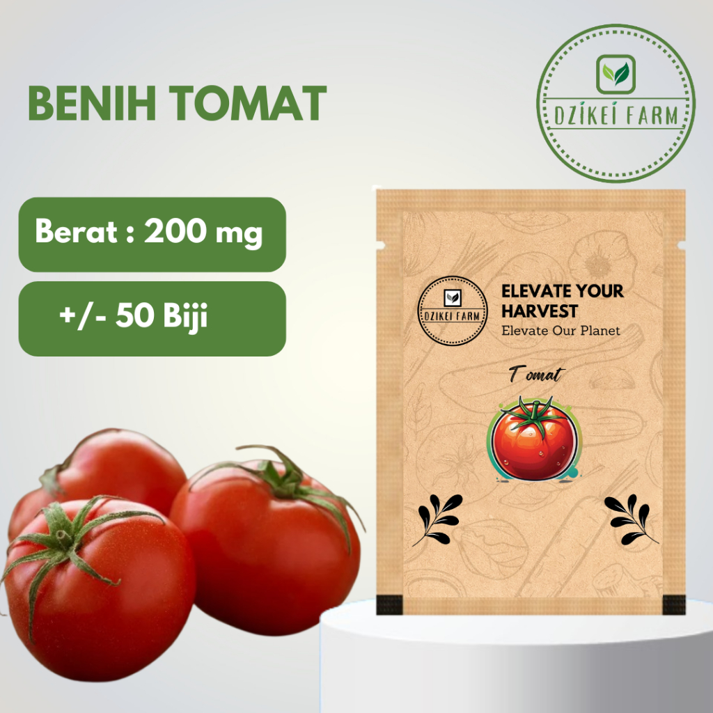 Benih Seribuan Dua Ribuan Bibit Sayuran Tomat Karuna +/- 50 Biji Kemasan Repack