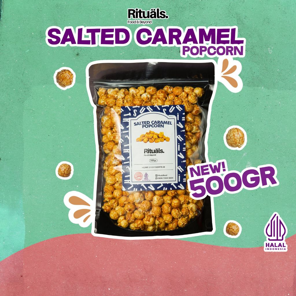 Jual Rituals Food Salted Caramel Popcorn 500gr ukuran XXL - Homemade by ...