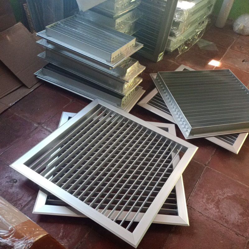 Jual grill RAG ducting 40x40cm Ukr dalam (Natural),Return Air Grill ...