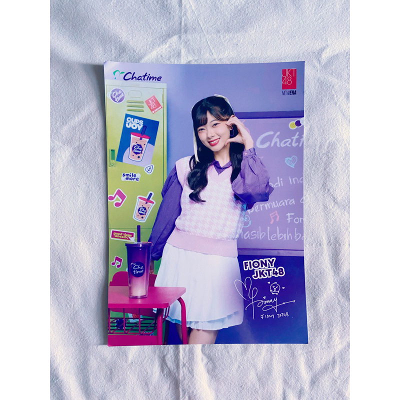 Jual chatime JKT38 poster FIONY original | Shopee Indonesia