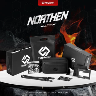 (Exclusive) - Sling Bag Pria NORTHEN Anti Bara Anti AIr Clutch Bag Multyfungsi 3 in 1 Hand Bag Cowok Waterproof Tas Tangan Anti Air Sling Bag Kulit Waistbag Distro