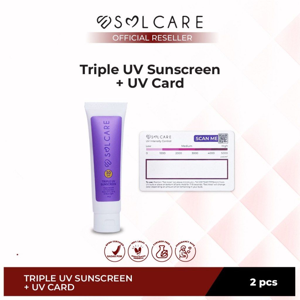 Jual Solcare Triple UV Sunscreen SPF 30 | Shopee Indonesia