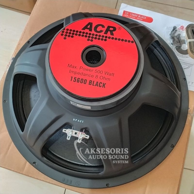 Jual Speaker ACR 15600 BLACK 15 inch 500 Watt Woofer | Shopee