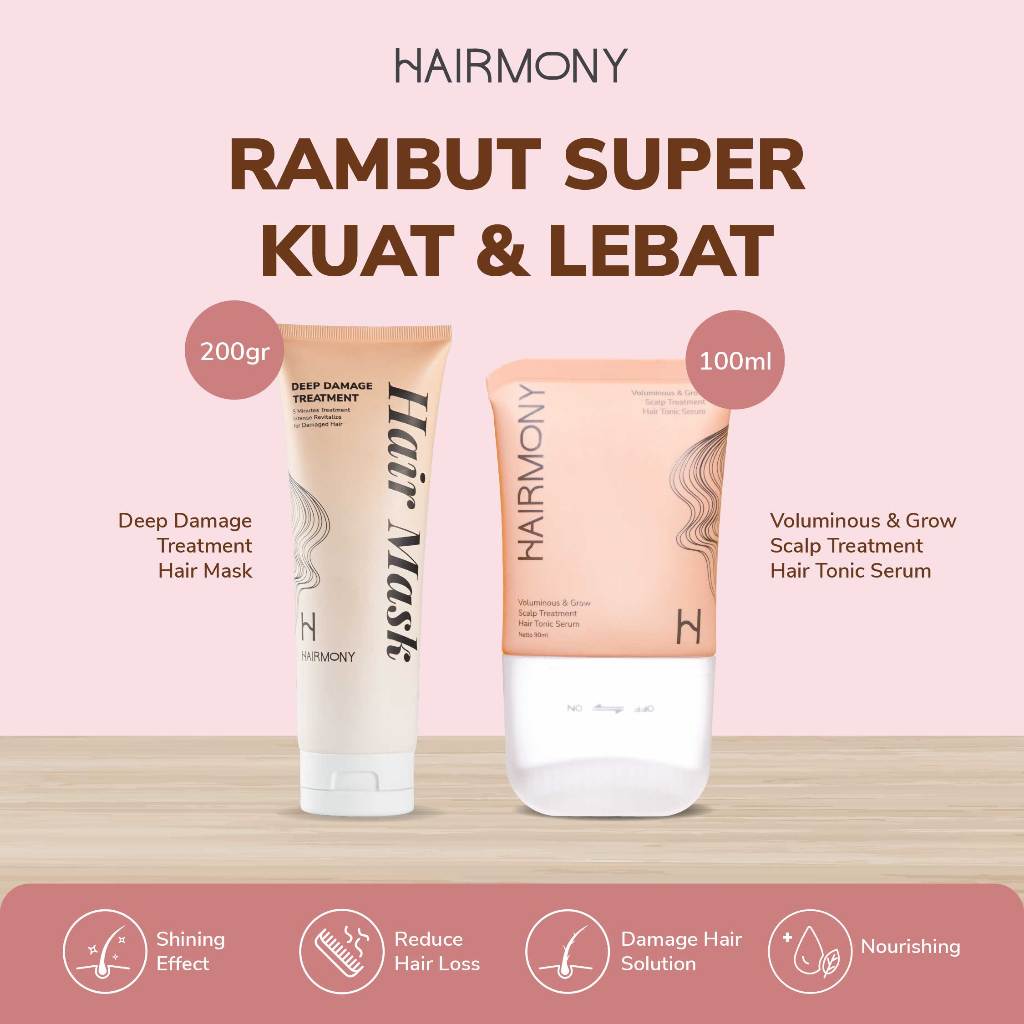 Jual [BUNDLE RAMBUT SUPER KUAT DAN LEBAT] Hairmony Deep Damage ...