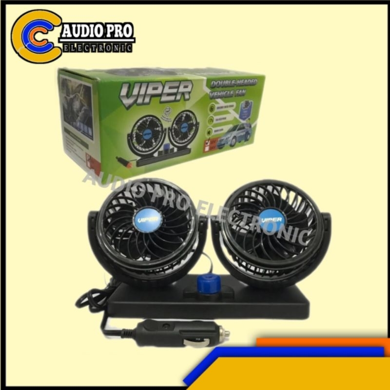 Jual FAN MOBIL 12V DC DOUBLE VIP-303 | Shopee Indonesia