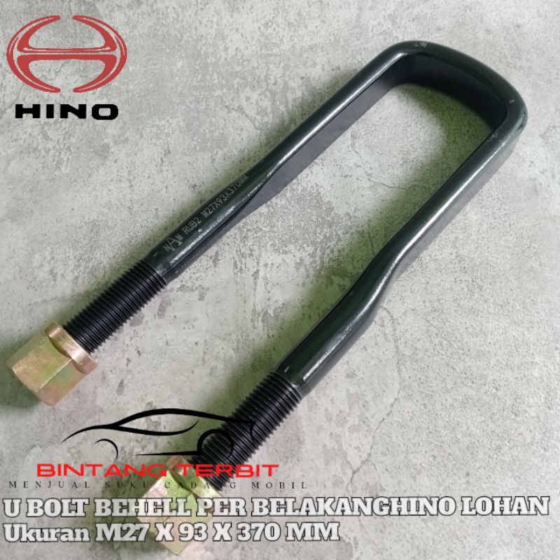 Jual U BOLT - BEHEL PER BELAKANG HINO LOHAN M27 X 93 X 370MM | Shopee ...