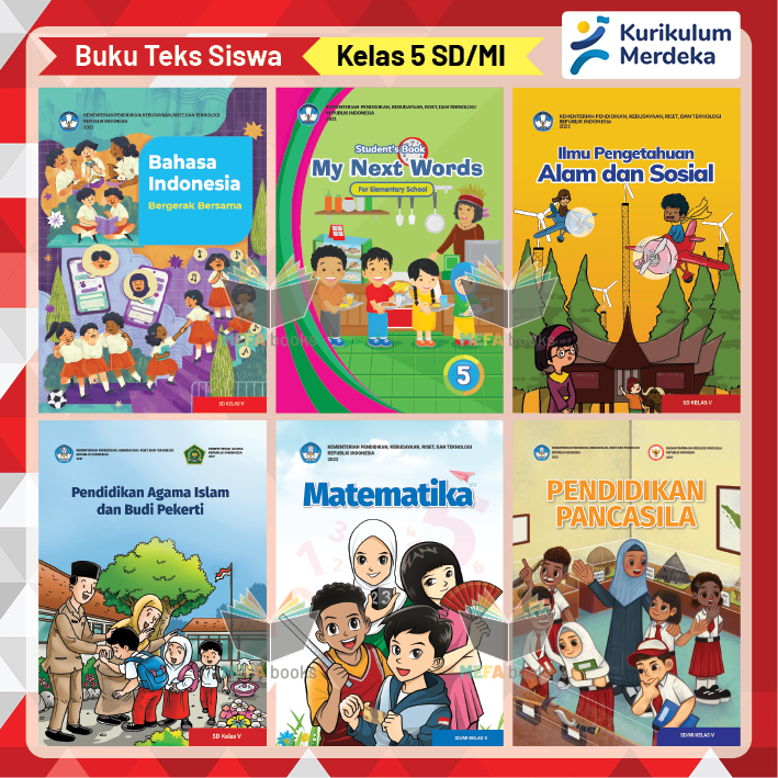 Jual Buku Siswa Kelas 5 SD Kurikulum Merdeka Buku Paket Kemendikbud ...