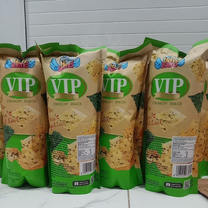 Jual VIP CHIPS CRUNCHY SNACK/HAPPY ISLAND(isi 10/pack) | Shopee Indonesia