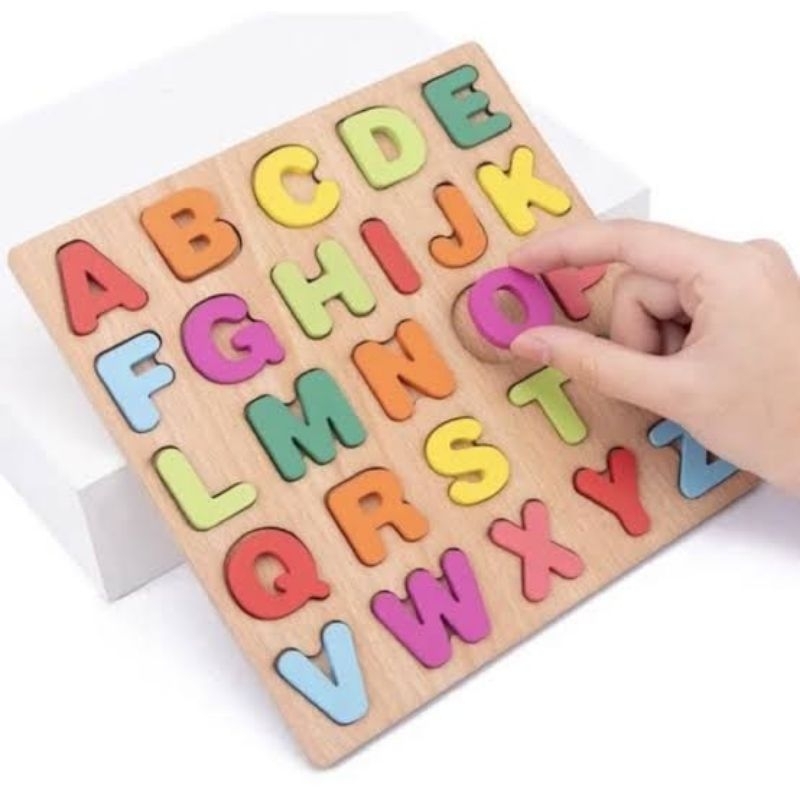 Jual (KAYU) PUZZEL KAYU ABC PUZZEL ALFABET HURUF ANIMAL KAYU | Shopee ...