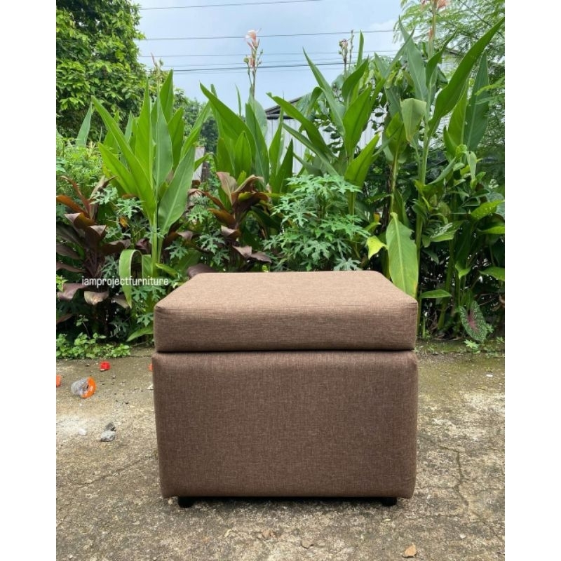 Jual puff bench stool storage penyimpanan sofa | Shopee Indonesia