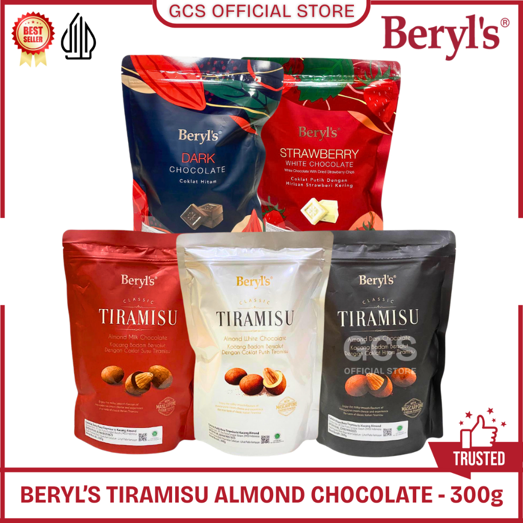 Jual Beryl's Classic Tiramisu Almond Green Tea Milk White Dark ...