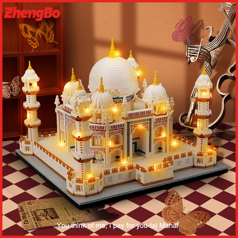 Jual ZhengBo Mainan Nano Block Taj Mahal Building Block Kastil Balok ...