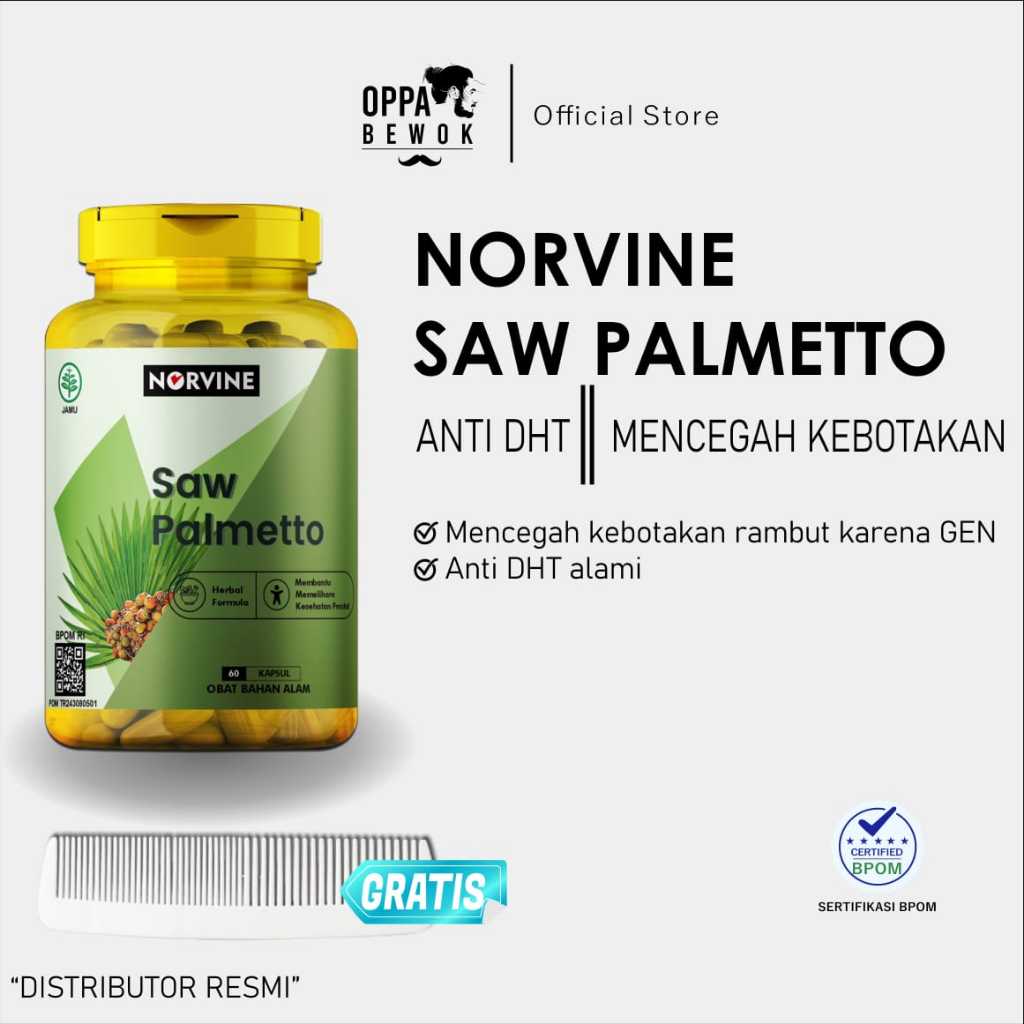 Jual NORVINE - Suplement Anti DHT Norvine Saw Palmetto | Shopee Indonesia