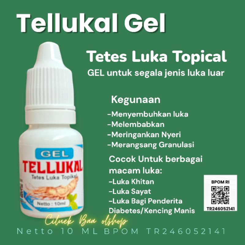 Jual Tellukal Gel Obat tetes Luka topical Obat luka Khitan obat luka ...