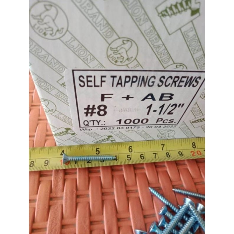 Jual Sekrup Tapping Fab 8x1 1/2 inchi Lion 1DUS (1000pcs) | Shopee ...
