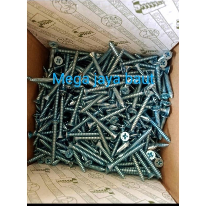 Jual Sekrup Tapping Fab 8x1 1/2 inchi Lion 1DUS (1000pcs) | Shopee ...