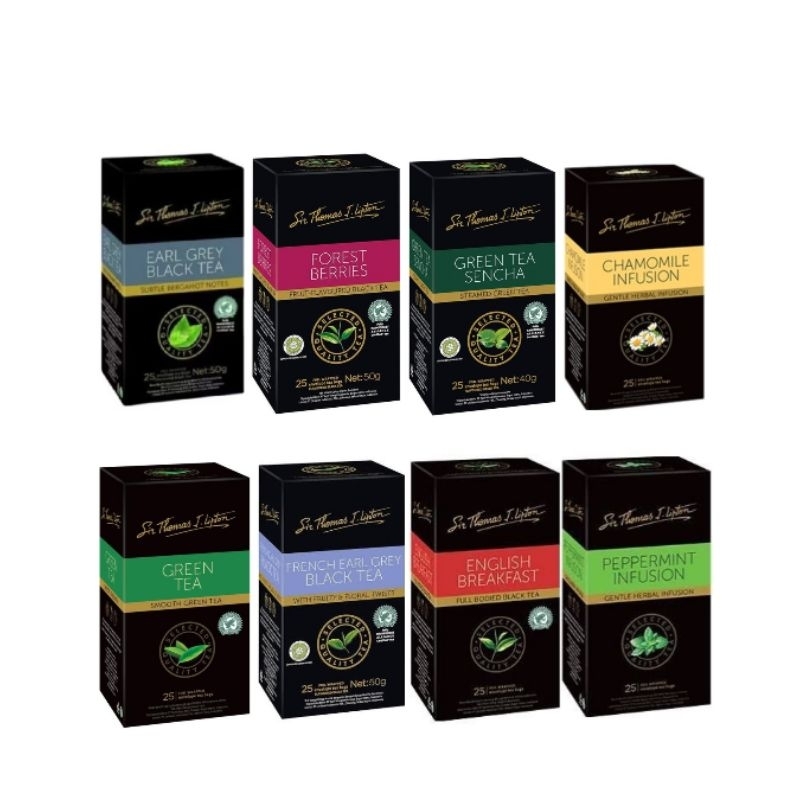 Jual Sir Thomas J Lipton 25 Kantong Teh French Earl Grey Forest Berries ...