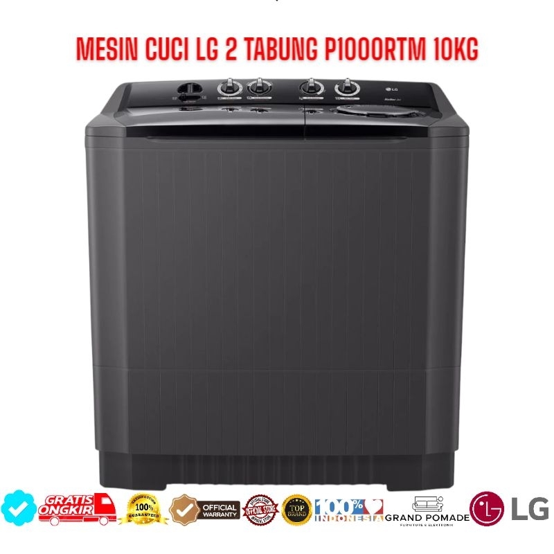 Jual MESIN CUCI LG 2 TABUNG P1000RTM 10KG | Shopee Indonesia