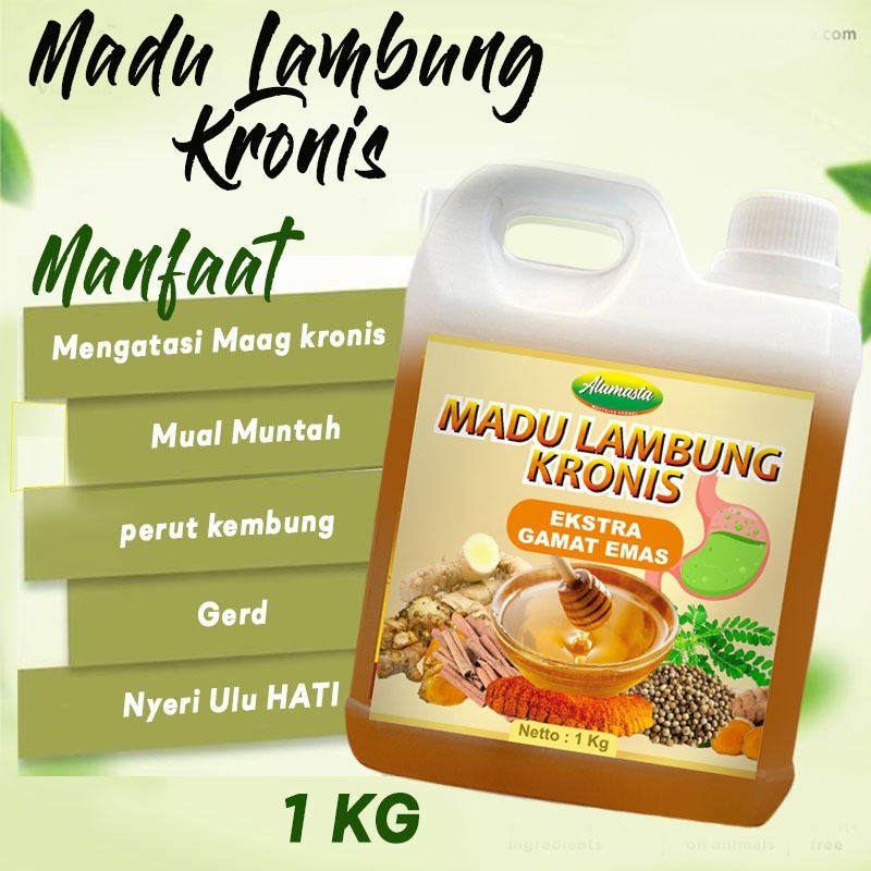 Alamasta Madu Lambung Kronis 1 KG Madu Spesialis Maag dan Asam Lambung