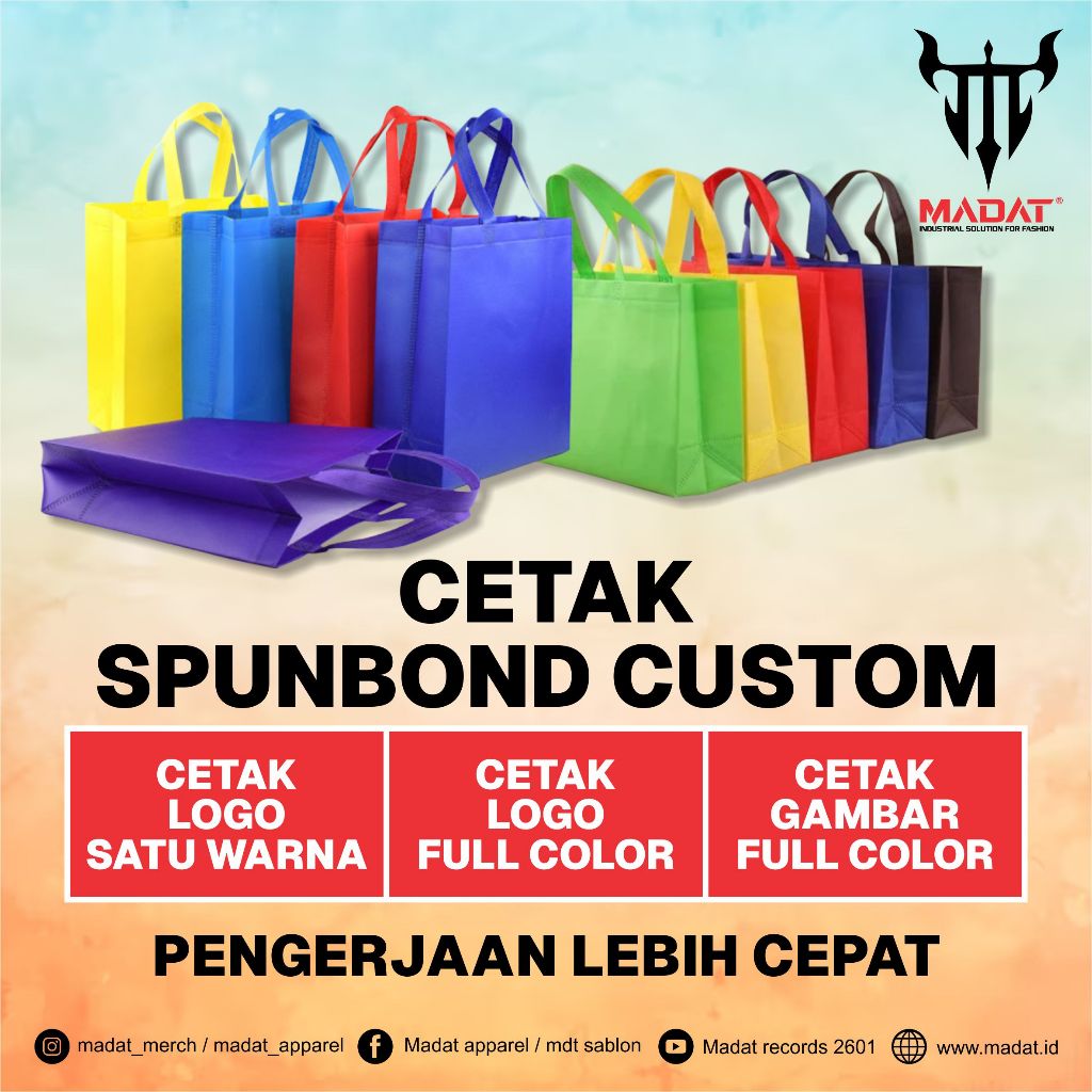 Jual Cetak Tas Spunbond / Sablon Spunbond Custom / Tas Souvenir ...