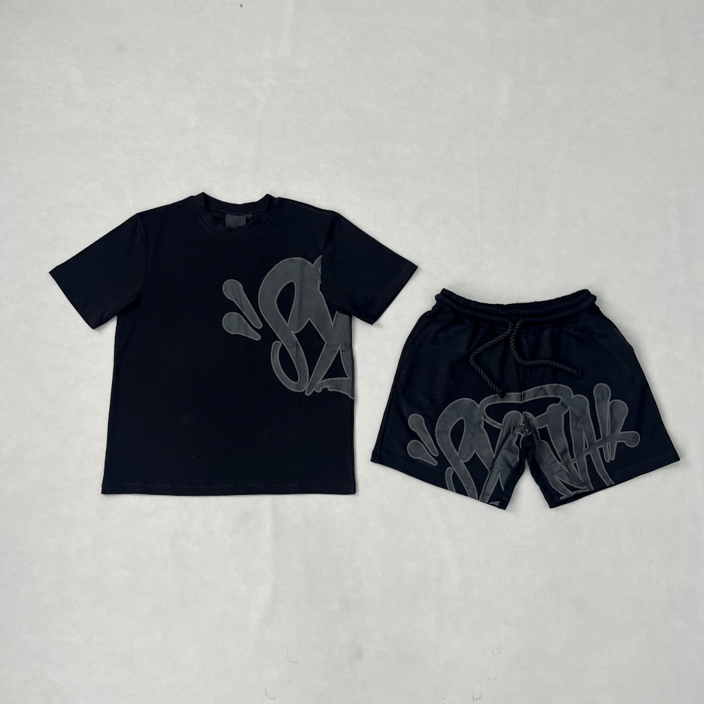 SynaWorld TShirt Shorts Set Black Mサイズ（Jual Syna World Syna 