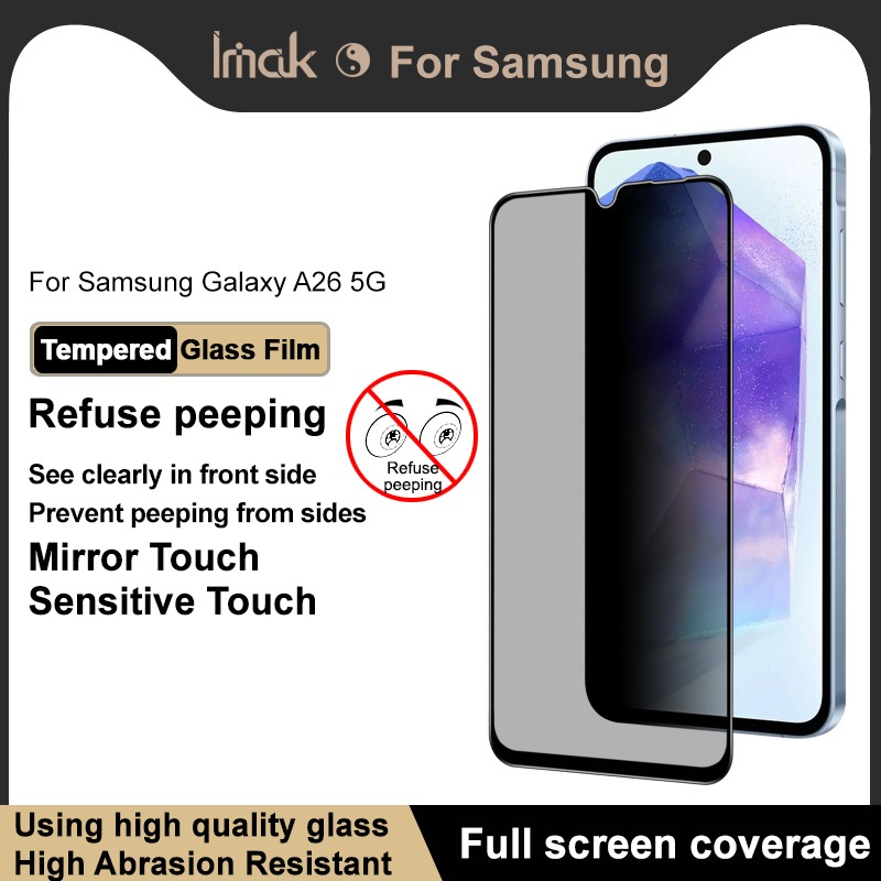 Jual Tempered Glass Samsung Galaxy A26 5G IMAK Privacy Anti Spy Screen ...