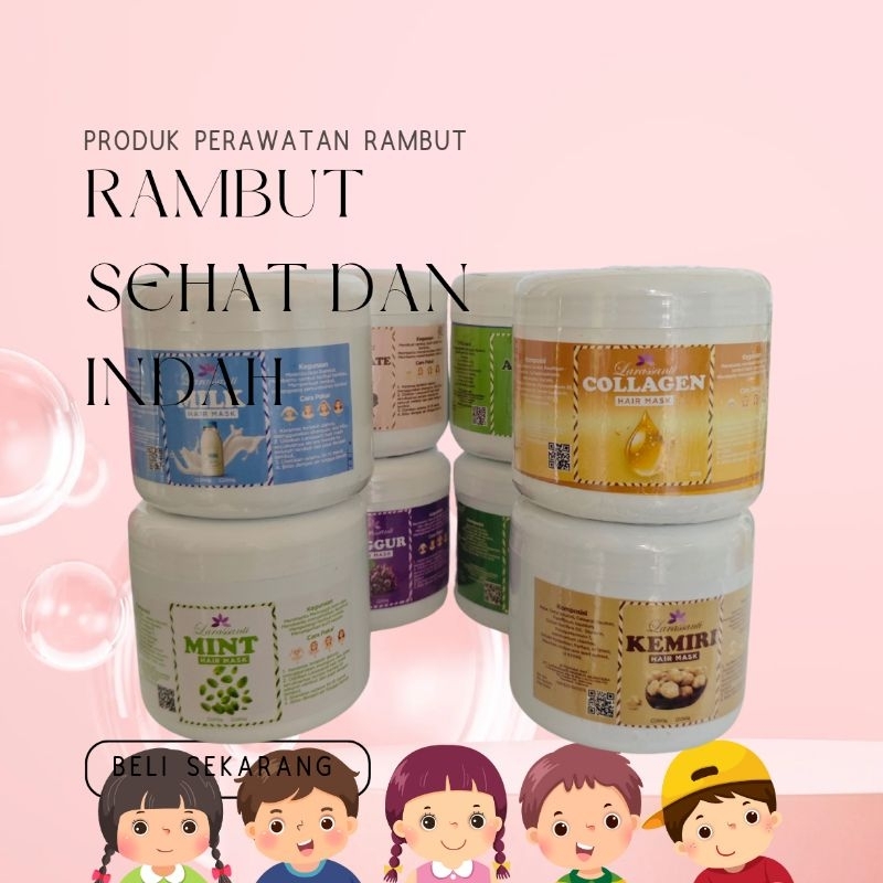 Jual HAIRMASK / MASKER RAMBUT ANAK DAN DEWASA 250GR BPOM | Shopee Indonesia