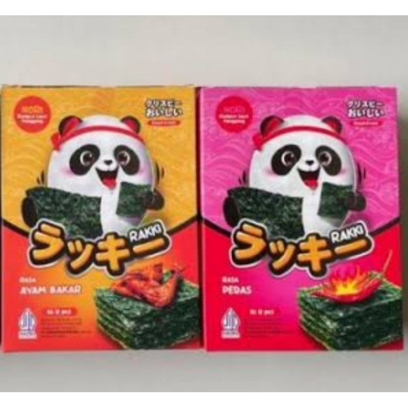 Jual RAKKI SEAWEED Snack Rumput Laut 12pcs | Shopee Indonesia