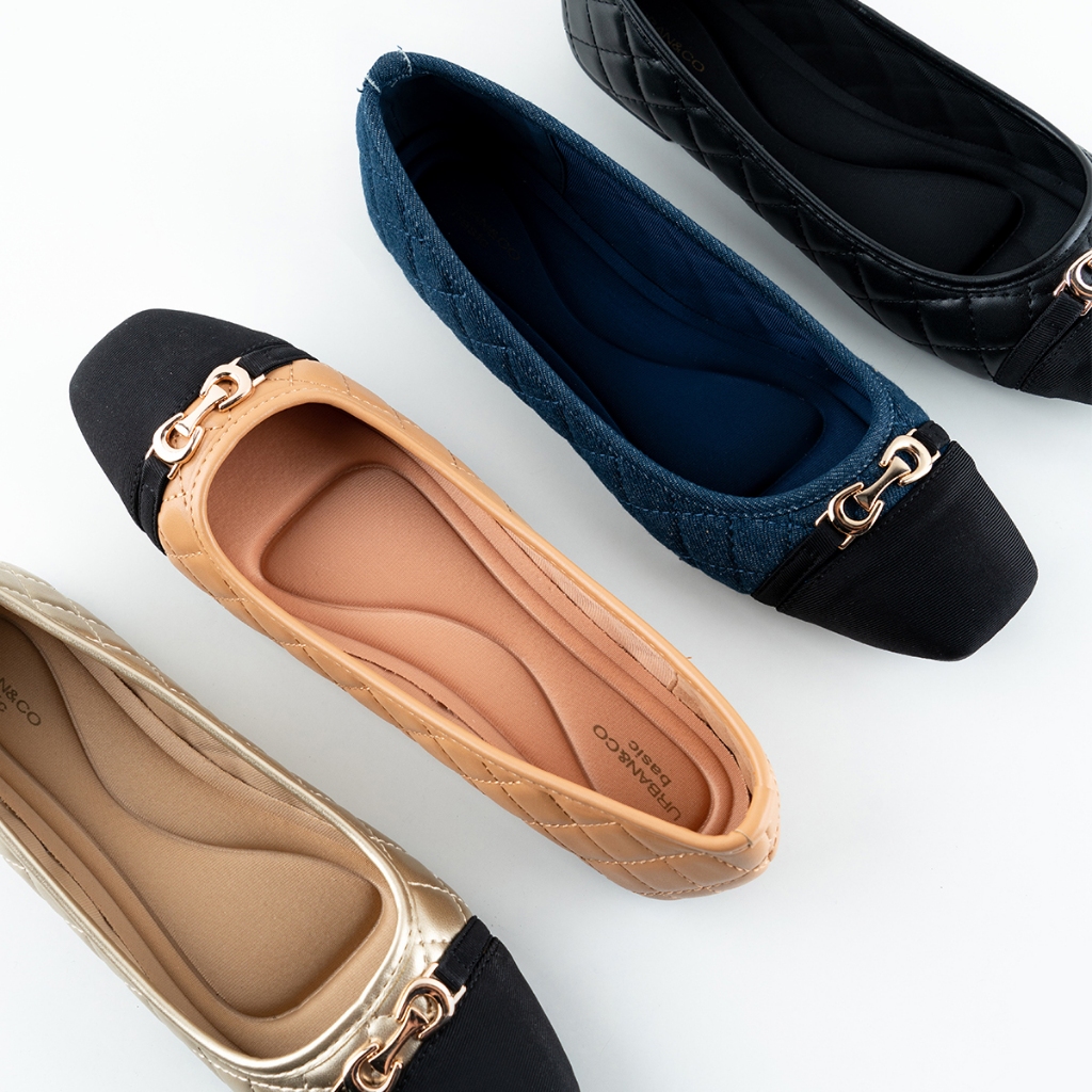 Jual [BUY 2 FREE 1]URBAN&CO Basic Flat Shoes Wanita Sepatu Slip On ...