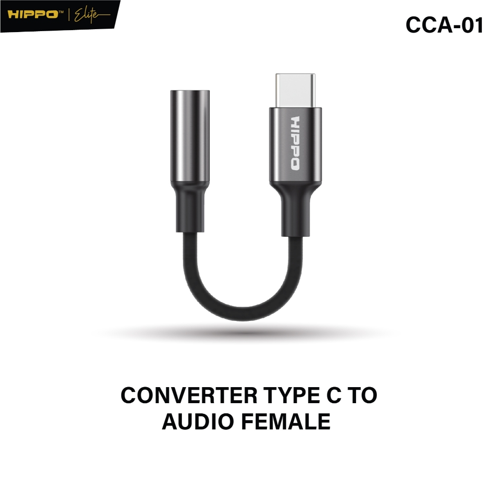 Jual HIPPO Kabel CONVERTER CCA-01 Type C to DC Aux 3.5mm Audio Open ...